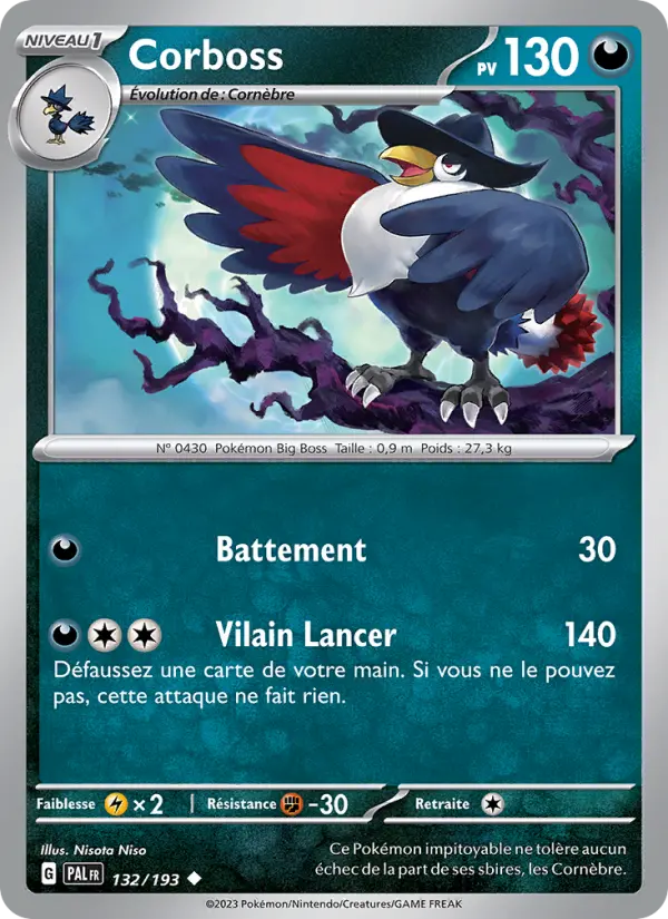 Corboss - Évolutions à Paldea 132/193