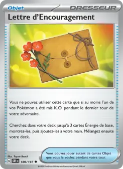 Lettre d'Encouragement