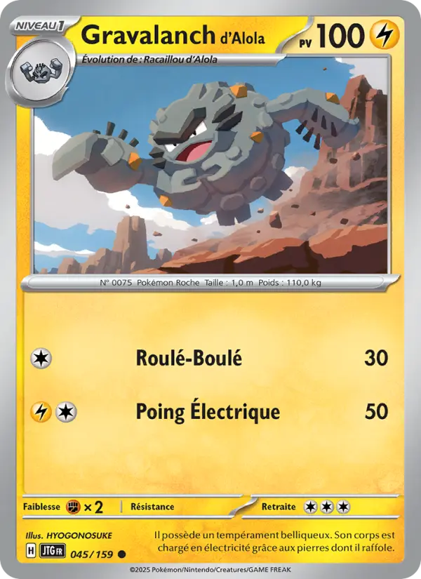 Gravalanch d'Alola - Aventures Ensemble 045/159