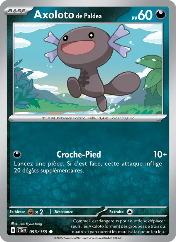 Axoloto de Paldea - Aventures Ensemble 093/159 Axoloto de Paldea - Aventures Ensemble 093/159