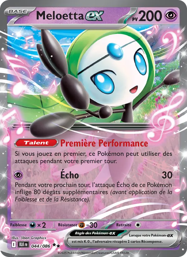 Meloetta-ex - Foudre Noire 044/86