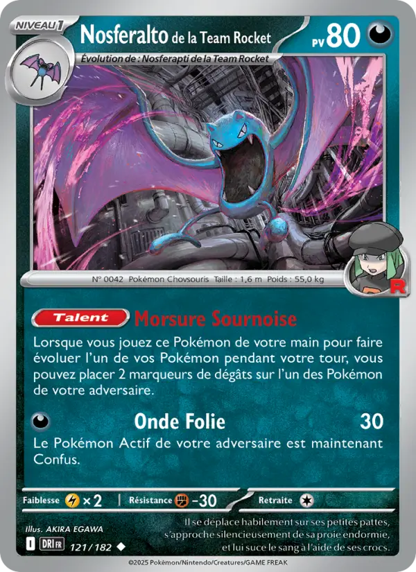 Nosferalto de la Team Rocket - Rivalités Destinées 121/182