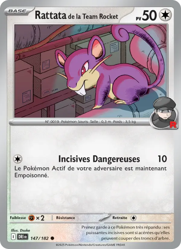 Rattata de la Team Rocket - Rivalités Destinées 147/182
