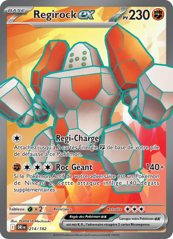 Regirock-ex - Rivalités Destinées 214/182