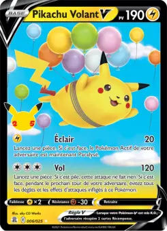 Pikachu Volant V - Célébrations