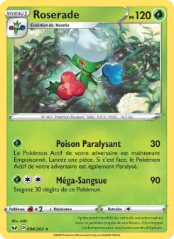 Roserade - Épée et Bouclier