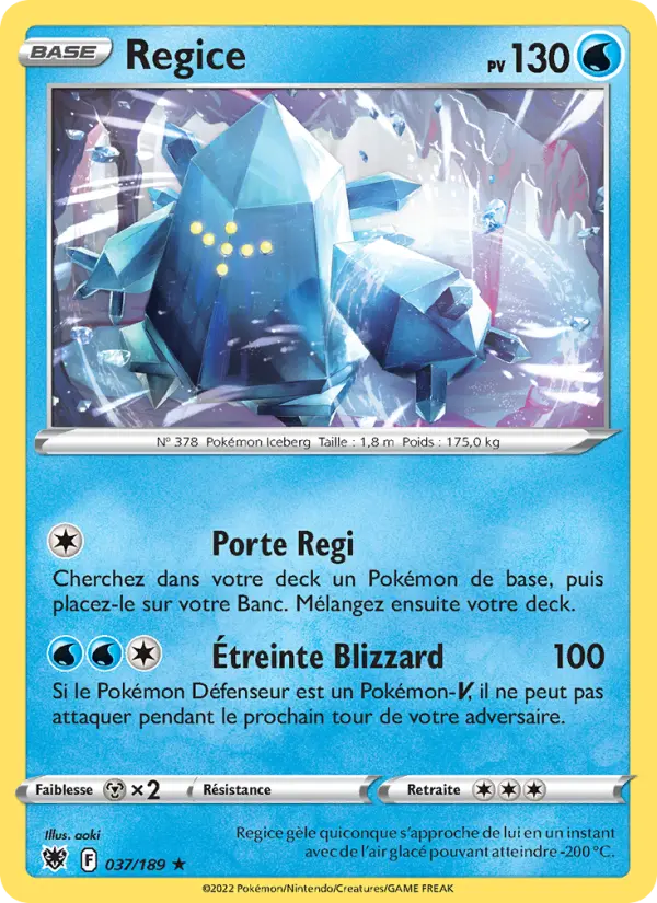 Regice - Astres Radieux 037/189