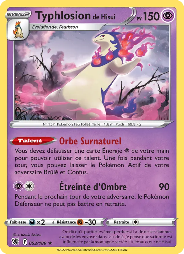 Typhlosion de Hisui - Astres Radieux 052/189
