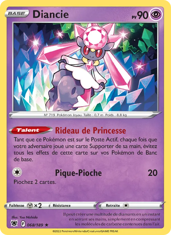 Diancie - Astres Radieux 068/189 Diancie - Astres Radieux 068/189