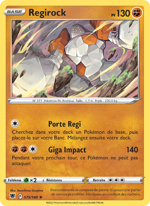 Regirock - Astres Radieux 075/189