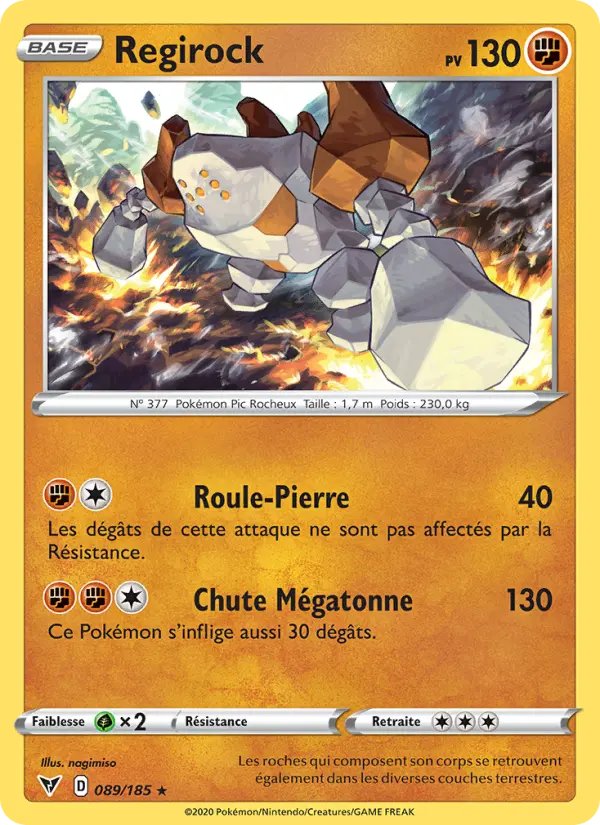 Regirock - Voltage Éclatant 89/185