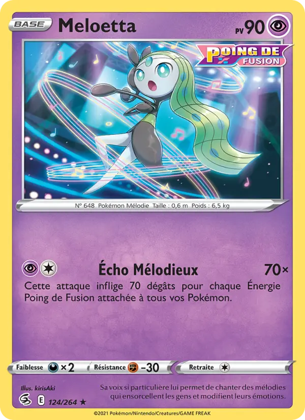 Meloetta - Poing de Fusion 124/264