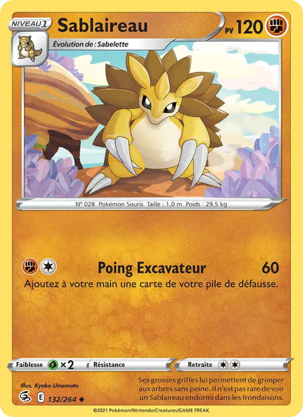 Sablaireau - Poing de Fusion 132/264 Sablaireau - Poing de Fusion 132/264