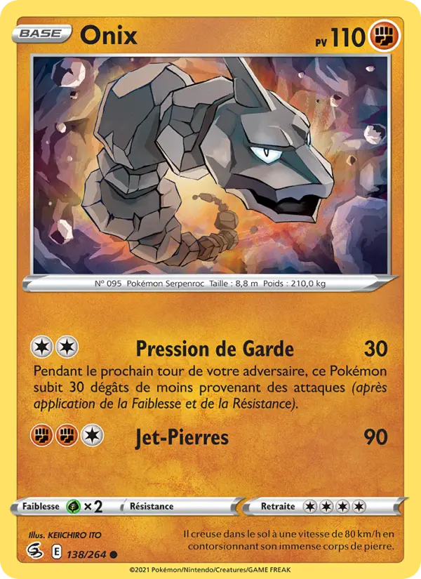 Onix - Poing de Fusion 138/264