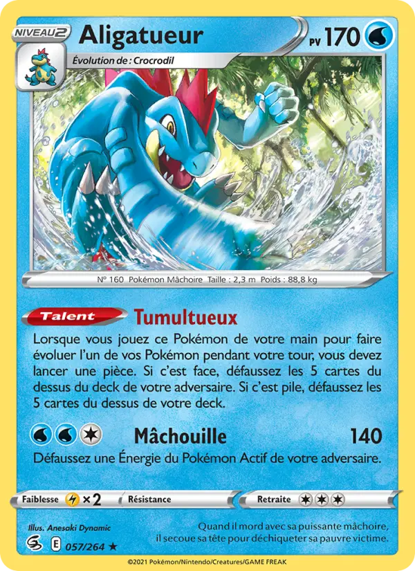 Aligatueur - Poing de Fusion 57/264 Aligatueur - Poing de Fusion 57/264