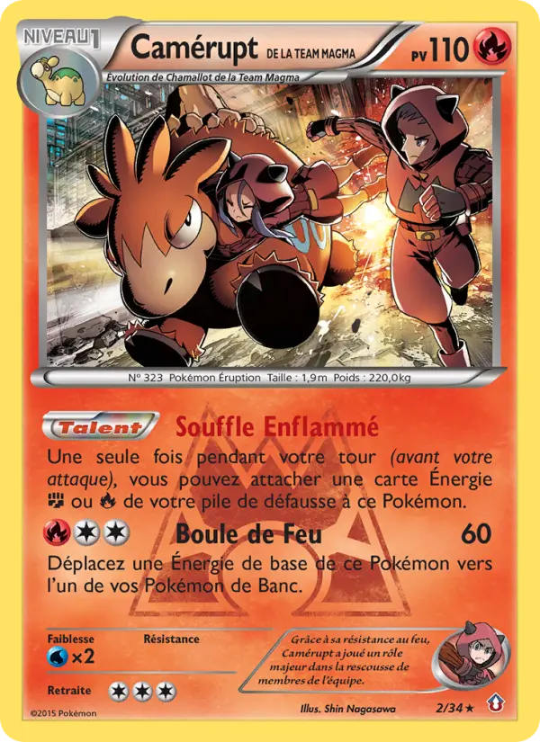 Camérupt de la Team Magma - Double Danger 2/34