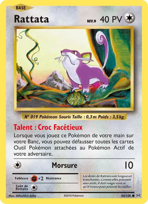 Rattata - Évolutions 66/108