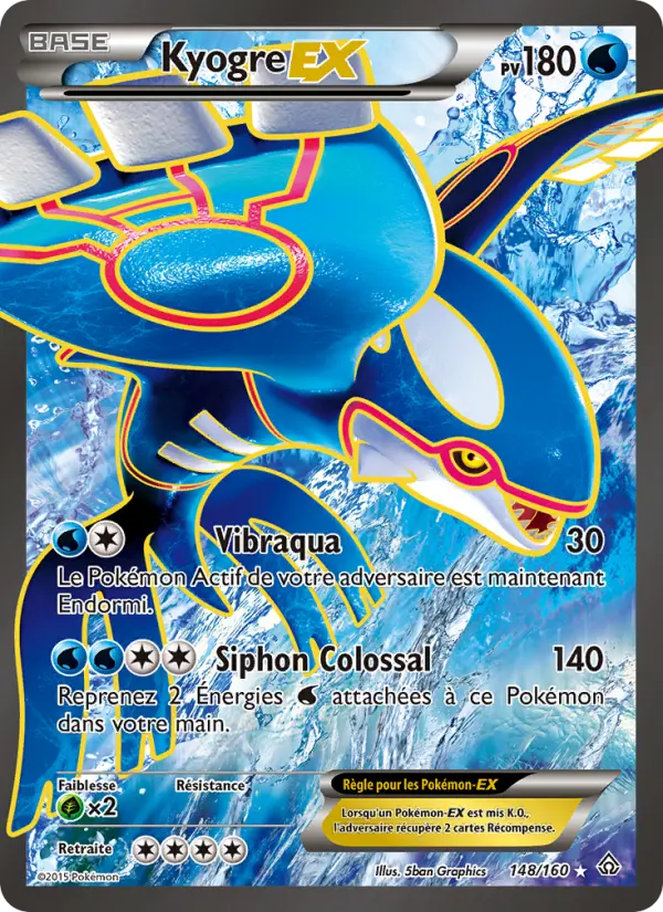 Kyogre EX - Primo-Choc 148/160