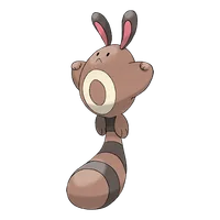 Fouinette - Artwork officiel Pokemon #161 Fouinette - Artwork officiel Pokemon #161